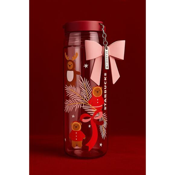 Starbucks 2025 Holiday Cozy Bear Sip Tumbler 16oz Limited Edition Christmas NEW - Picture 1 of 5